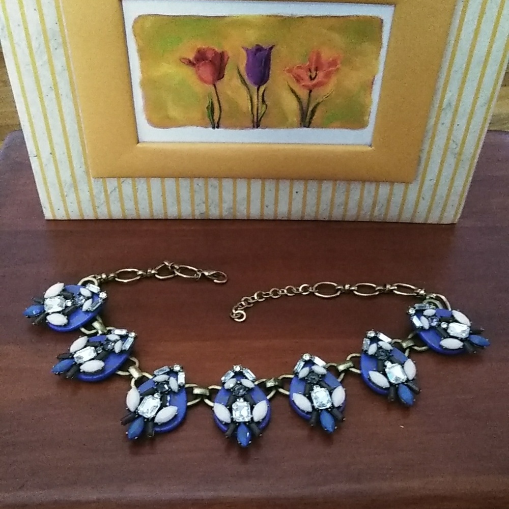 Purple 💜 Pink 🩷 Clear Statement Necklace